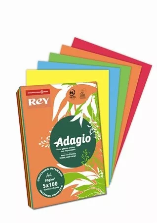 MÁSOLÓPAPÍR  A/4 REY ADAGIO MIX 5X100IV INTENZIV