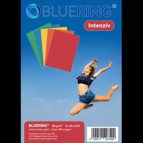 MÁSOLÓPAPÍR BLUERING 80GR 100L. INTENZÍV SZÍNEK 5X20ÍV