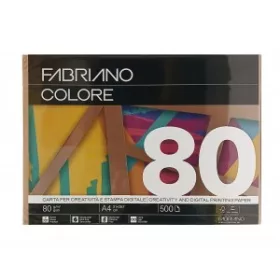 MÁSOLÓPAPÍR A/4 FABRIANO 80 GR ÉLÉNK BARNA 500DB/CSG