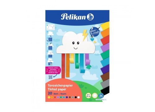 BARKÁCSKARTON PELIKÁN 23X33 20 LAP 120g 00101585 ÉLÉNK SZÍNEK