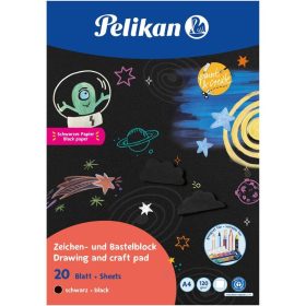 RAJZBLOKK PELIKÁN A/4 120GR 101578 20ÍV/CSG FEKETE