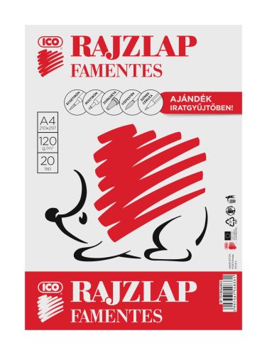 RAJZLAP A/4 FAMENTES SÜNI 20ÍV/CSG 120GR