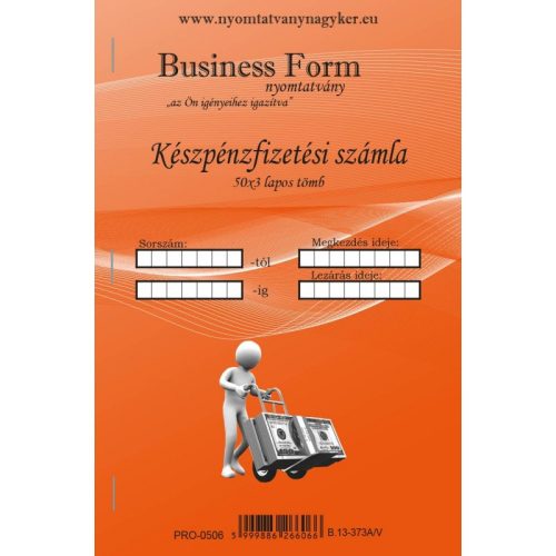 KP. SZÁMLA A/5 50X3 BUSINESS FORM