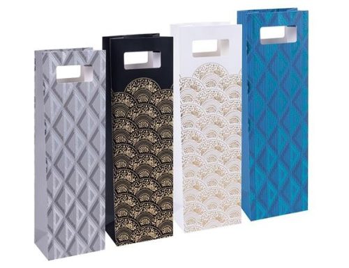 AJÁNDÉKTASAK DONAU 12X41,5X8CM VEGYES MINTA