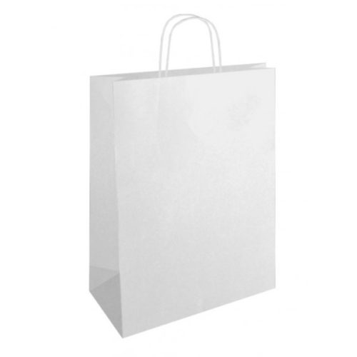 PAPÍRTÁSKA SZALAGFÜLES 18X22X8 NATÚR