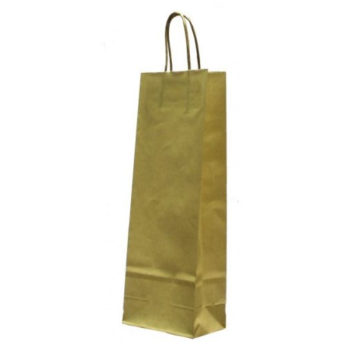 PAPÍRTÁSKA SODROTT FÜLES ITAL 14X38X8 ARANY