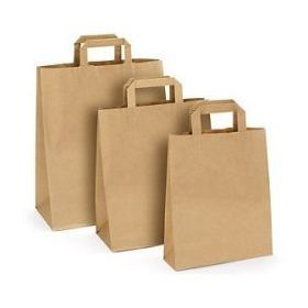 PAPÍRTÁSKA SZALAGFÜLES 22X28X11CM NATÚR