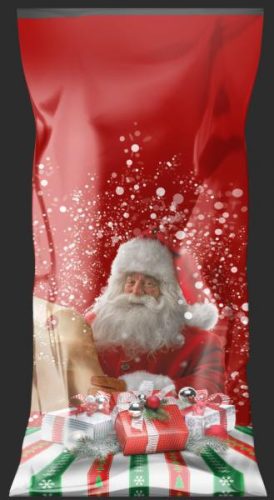 MIKULÁSTASAK 150X350 AJÁNDÉKDOBOZOS PIROS