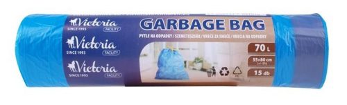 SZEMETESZSÁK VICTORIA FACILITY SZALAGBEHÚZÓS 55X80 70L.15DB/CSG