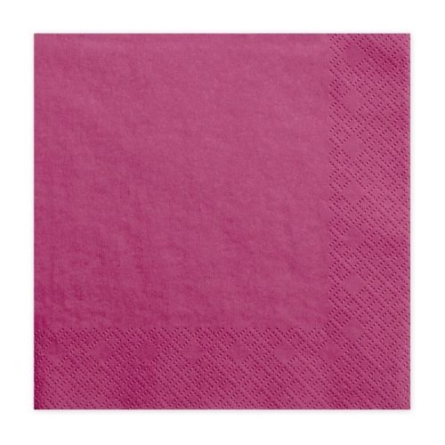 SZALVÉTA MAKI 33X33 20DB/CSG 3 RÉTEGŰ SÖTÉTRÓZSA (FUCHSIA) 2500