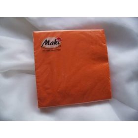 SZALVÉTA MAKI 33X33 20DB/CSG 3 RÉTEGŰ NARANCS 0300