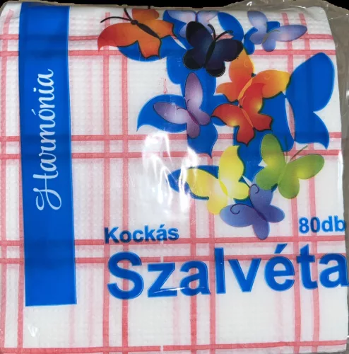 SZALVÉTA HARMÓNIA 1 RÉTEGŐ 80 DB-OS KOCKÁS
