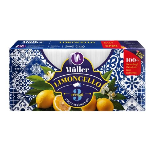PAPÍRZSEBKENDŐ 100DB/CSG LIMONCELLO 3 RÉTEGŰ MÜLLER