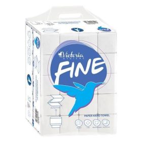 KÉZTÖRLŐ VICTORIA HAJTOGATOTT FEHÉR 1 RÉTEGŰ BARNA 250LAP