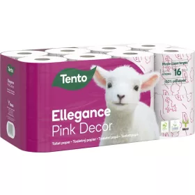 WC PAPIR TENTO 16 TEKERCSES PINK DECOR