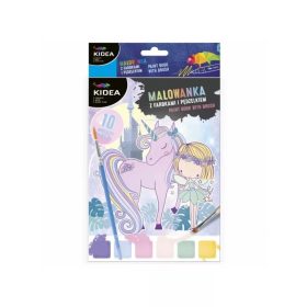 VARÁZSKIFESTŐ KIDEA 10 LAP+ FESTÉK UNIKORNIS