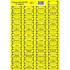 FÜSZER, MATRICA SIMA "D"  220.