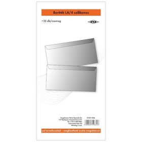 BORÍTÉK LA/4 PD SZILIKONOS 25DB/CSG 110x220 mm