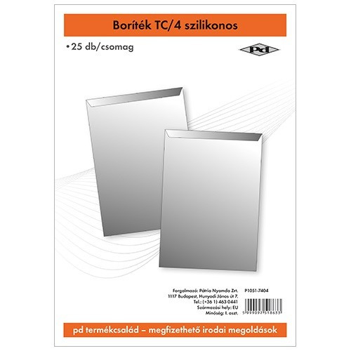 BORÍTÉK TC/4 PD SZILIKONOS 25 DB/CSG 229x324 mm