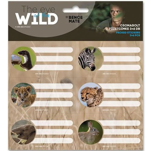 FÜZETCIMKE ARS UNA 3X6 DB-OS  BARSELONA, LAMBORGHINI, NASA, WILD LINE