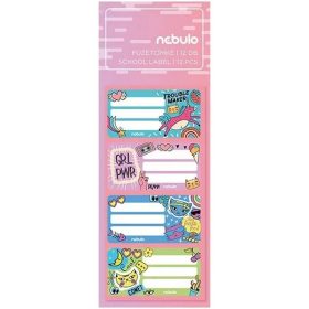 FÜZETCÍMKE NEBULO 12DB-OS GIRL POWER