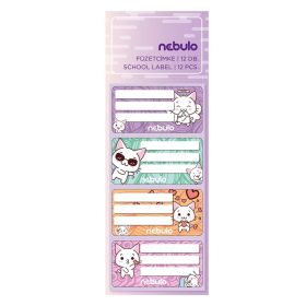 FÜZETCÍMKE NEBULO 12DB-OS CICA