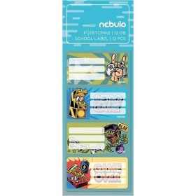 FÜZETCÍMKE NEBULO 12DB-OS GAMER
