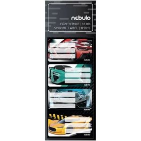 FÜZETCÍMKE NEBULO 12DB-OS SPORTAUTÓ