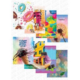 BEÍRÓ A/4 96L. KEMÉNYFEDELES MINTÁS JUNIOR KOCKÁS