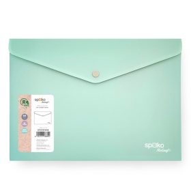 IRATTASAK SPOKO A/5  PATENTOS 24X17CM MENTA ZÖLD