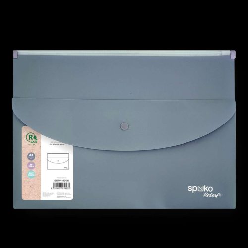 IRATTASAK A/5 PATENTOS SPOKO CIPZÁRRAL  33X23,5CM METÁL SZÜRKE