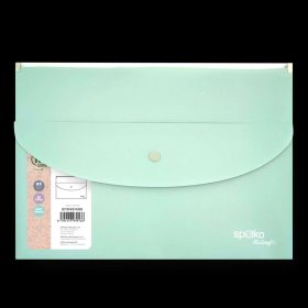 IRATTASAK A/5 PATENTOS SPOKO CIPZÁRRAL  33X23,5CM METÁL ZÖLD