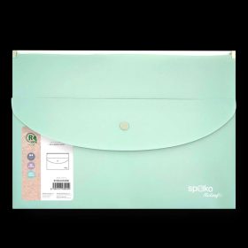 IRATTASAK A/4 PATENTOS SPOKO CIPZÁRRAL  33X23,5CM METÁL ZÖLD