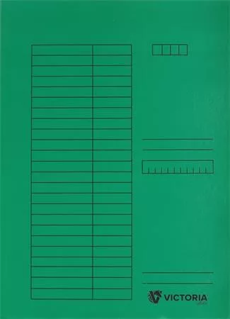 OKMÁNYTARTÓ A/4 SZÍNES VICTORIA ZÖLD