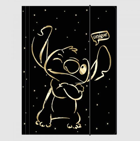 GUMIS MAPPA STITCH GOLD 1 A/4 KARTON COLORINO