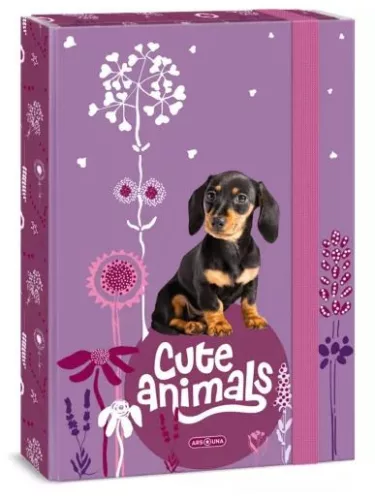 FÜZETBOX ARS UNA  A/4 CUTE ANIMALS DOGGIE