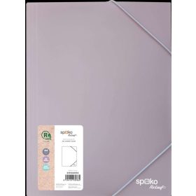 GUMISMAPPA  SPOKO A/4 METÁL PP, 24X32 CM LILA