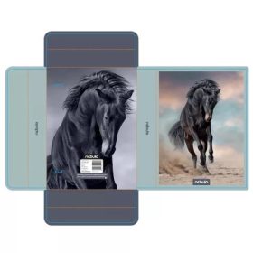 FÜZETBOX A/4 NEBULÓ HULLÁMKARTON LOVAS