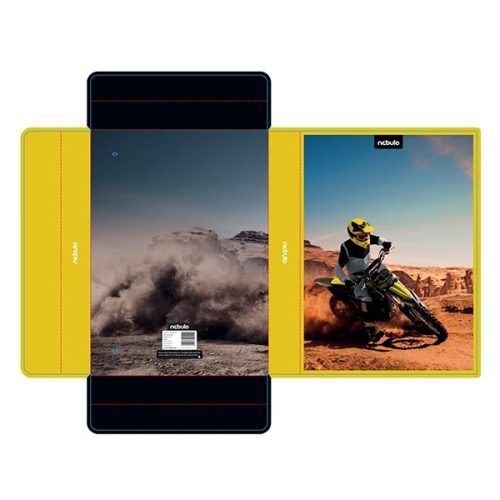FÜZETBOX A/4 NEBULÓ HULLÁMKARTON MOTOCROSS