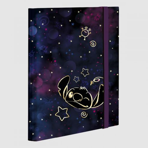 FÜZETBOX GUMIS STITCH GOLD A/4 KARTON COLORINO