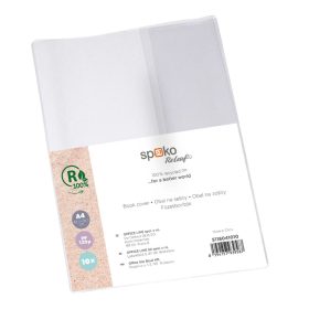 FÜZETBORÍTÓ SPOKO A/5 RELEAF PP 120 µm ÁTTETSZŐ S118041010