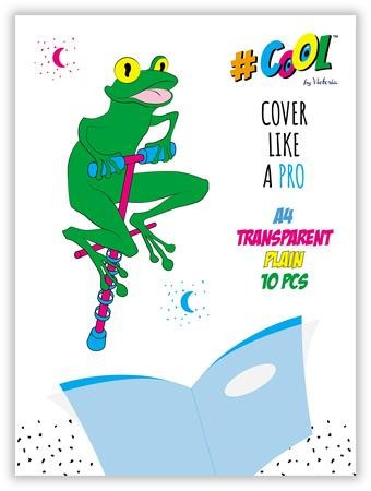 FÜZETBORITÓ COLL BY VICTORIA A/4 ÖNTAPADÓS VÍZTISZTA 10DB/CSG