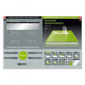 TANKÖNYVBORÍTÓ ÖNTAPADÓS SIMA 50X33 10DB/CSG ARS UNA
