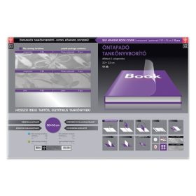 TANKÖNYVBORÍTÓ ÖNTAPADÓS VIRÁGMINTÁS 50X33 10DB/CSG ARSUNA