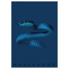 Füzet Pigna Monocromo Blue A/4 tűzött 38 lapos kockás