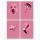 Füzet Pigna Monocromo Pink A/4 tűzött 38 lapos vonalas