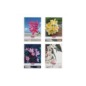 SPIRÁLFÜZET A/5 80L. HERLITZ KOCKÁS MINTÁS CITY