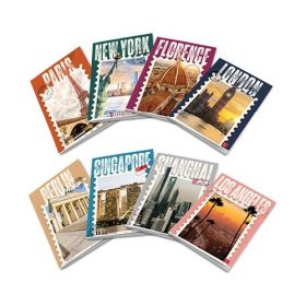 Füzet Pigna Post Cards A/4 tűzött 42 lapos KOCKÁS