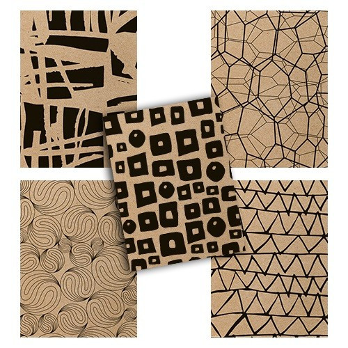 Füzet pd A/4 nagyalakú 40 lapos kockás ECO Woodland vegyes