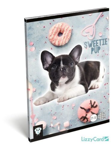 FÜZET A/5 LIZZY KISBAGOLY 21-32 VONALAS 4-8.OSZT. SWEETIE PUP